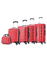 Abs 360 degree trolley travel suitcase sets hard shell luggage bag cart(Abs vali du lịch 360 độ bộ vali hành lý cứng vỏ túi hành lý)
